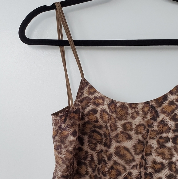 Helmut Lang Brown Animal Print Leopard Tank XS - Picture 4 of 8